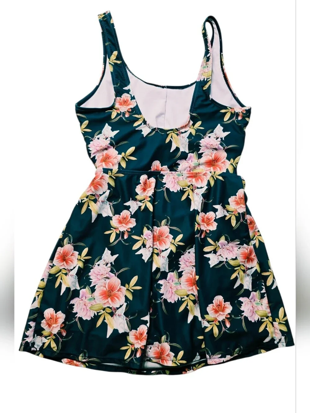 Cutout One-Piece Dress Skort Swimsuit Twist Front Ruched SwimDress